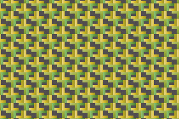 Hexagonal Geometrical Pattern Background Art Illustration Design In Yellow And Green Colour Contrast