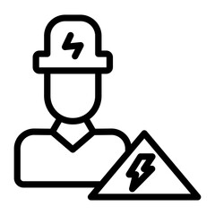 Electrician Service Icon Style