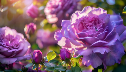 Obraz premium 薔薇の花 気品 背景素材 Generative AI 