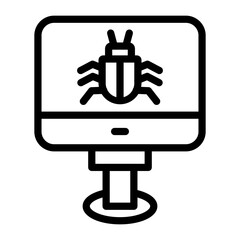 Computer Bug Icon Style