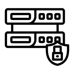Database Security Icon Style
