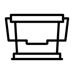 Milk Bucket Icon Style