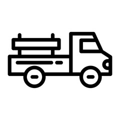 Pickup Truck Icon Style