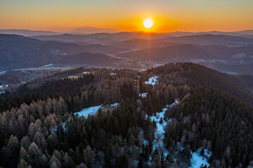 Wieża Malnik, wschód słońca  © Maciej G. Szling