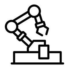 Robot Arm Icon Style