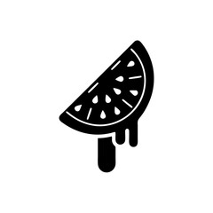 creative details Popsicle Half-Melted and Dripping Icon