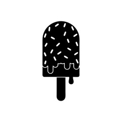 creative details Popsicle Half-Melted and Dripping Icon