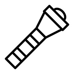 Police Flashlight Icon Style