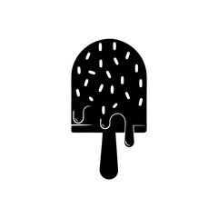 creative details Popsicle Half-Melted and Dripping Icon