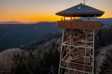 Wieża Malnik, wschód słońca  © Maciej G. Szling