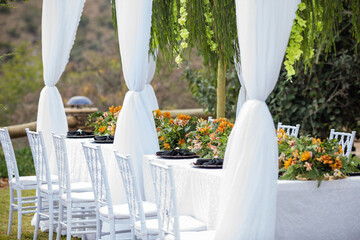 wedding reception table