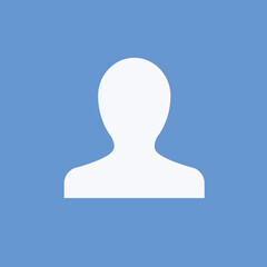 User profile icon, representing personal account, identity, and user settings.