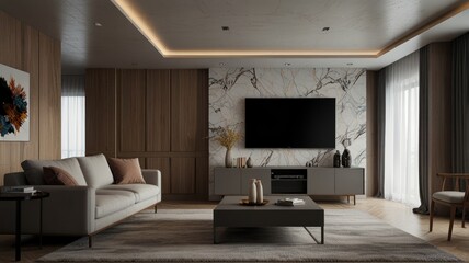 Modern living room interior design (2)