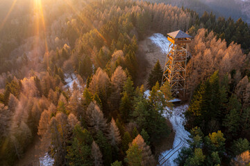 Wieża Malnik, wschód słońca  © Maciej G. Szling