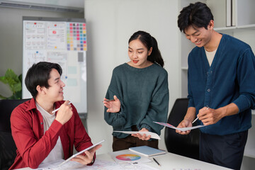 Creative Exchange in UIUX Design. Professionals sharing insights and approaches to enhance product interface and user experience.