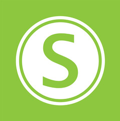 An Icon Illustration Isolated on a Background - S