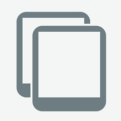 Copy duplicate content icon representing replication, copying, or content duplication actions.