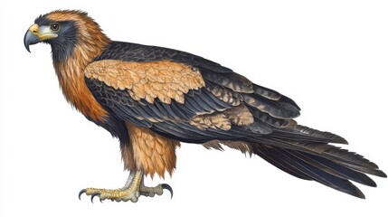 Obraz premium Majestic eagle nesting in rocky mountains wildlife photography natural habitat close-up view