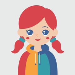 Abstract Women Avatar Character. In fiction, a character is a person or other being in a narrative vector illustration.