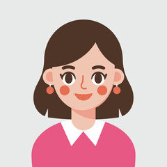 Abstract Women Avatar Character. In fiction, a character is a person or other being in a narrative vector illustration.