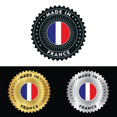 Made in France Make in France Organic Genuine Seal Tag Stamp Badge Made with Love Product of France