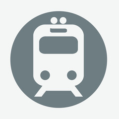 Subway icon, symbolizing transportation, underground transit, and urban commuting system.