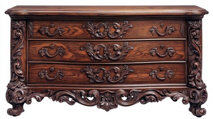 Elegant antique dresser classic home furniture design wooden craftsmanship captivating detail timeless style
