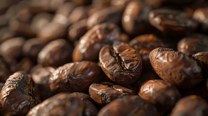 Fototapeta premium Unveiling the Power of Cocoa Beans in Crafting Chocolate