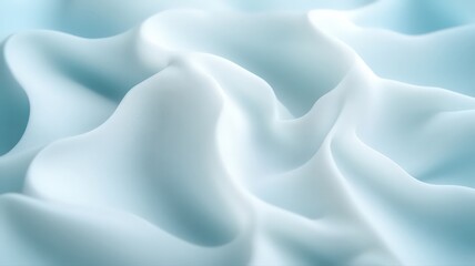 Obraz premium Soft Light Blue Fabric Drape Texture Background