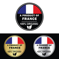 Made in France Make in France Organic Genuine Seal Tag Stamp Badge Made with Love Product of France