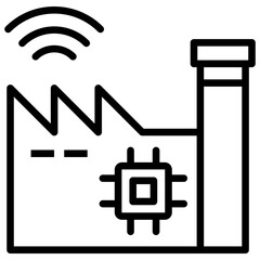 Smart Factory Icon