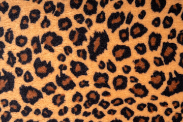 Close up of leopard fur texture background