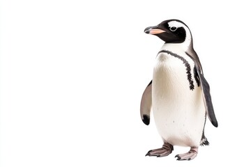 Fototapeta premium Captivating portrait of a standing penguin