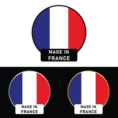 Made in France Make in France Organic Genuine Seal Tag Stamp Badge Made with Love Product of France