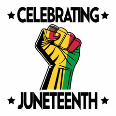 Juneteenth Celebration SVG | Black Power Fist Design