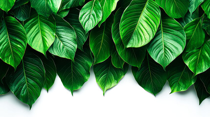 Lush Green Foliage: Nature's Vibrant Botanical Background