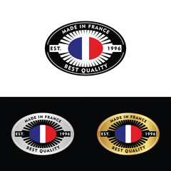 Made in France Make in France Organic Genuine Seal Tag Stamp Badge Made with Love Product of France