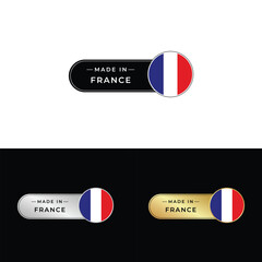 Made in France Make in France Organic Genuine Seal Tag Stamp Badge Made with Love Product of France