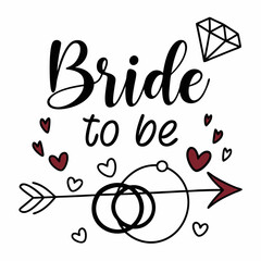 Bride and Groom Design SVG | Love and Wedding Typography