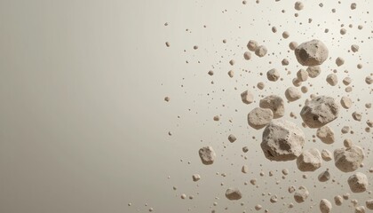 Explosive asteroid collision outer space 3d animation zero gravity environment dynamic perspective cosmic events