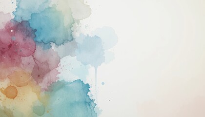 Fototapeta premium Dynamic watercolor abstract art composition studio digital artwork creative environment aerial view artistic expression for modern design