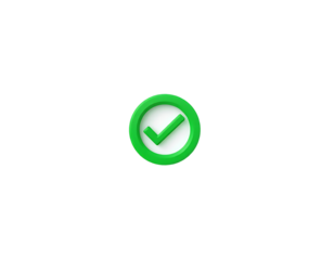 Green Check Mark Icon for Success and Validation