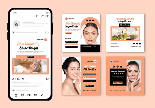 Beauty Skin Care Social Media Layout