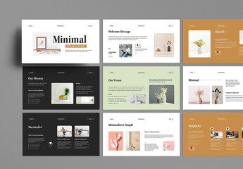 Minimal Presentation Template Layout