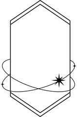 Minimalist aesthetic line frame