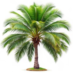 Fototapeta premium A close up of a date palm tree, hyperdetailed illustration, shot of a highly detailed with potted palm tree.