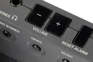 Fototapeta premium Detail of small portable radio receiver