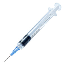 Fototapeta premium syringe isolated on white