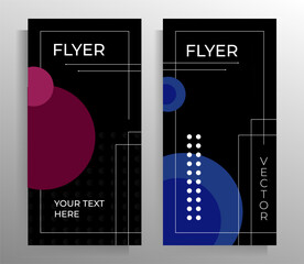 Cover design for brochure, booklet, book, poster, flyer. Set of vector geometric patterns. 