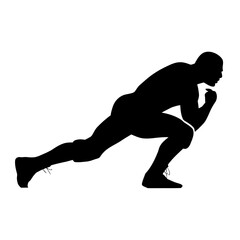 silhouette black color vector 